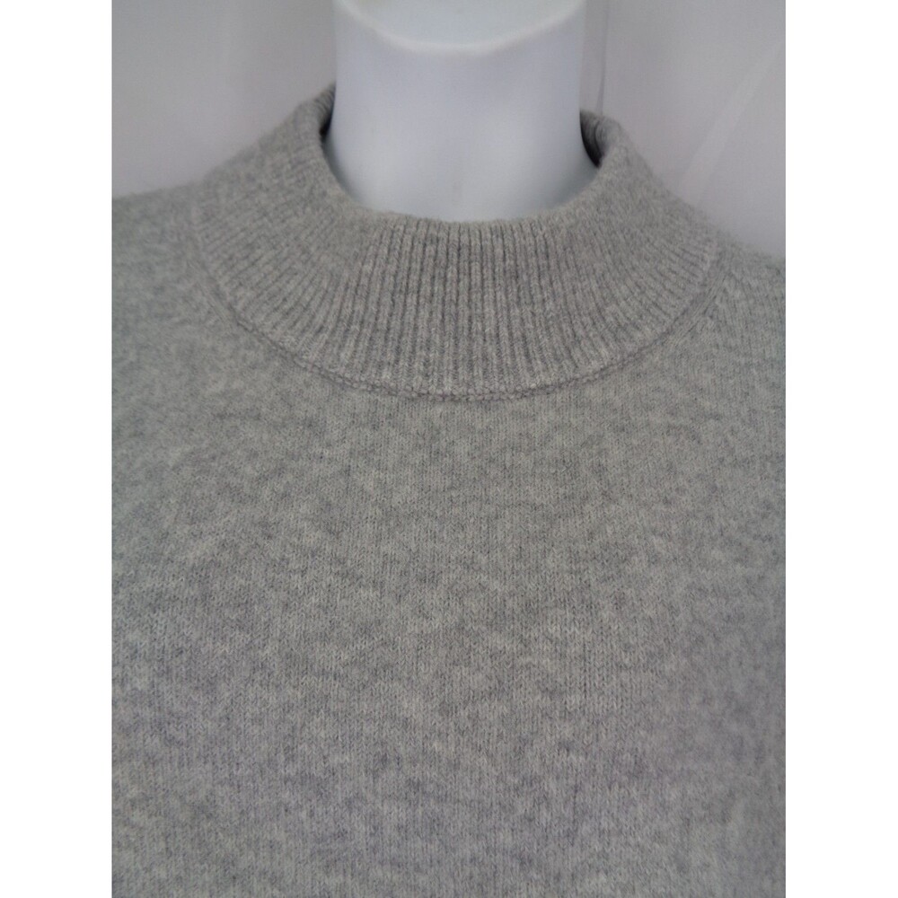 J Crew Gray Chunky Crewneck Sweater Size XL Super Soft Yarn Wool Alpaca - Picture 3 of 8